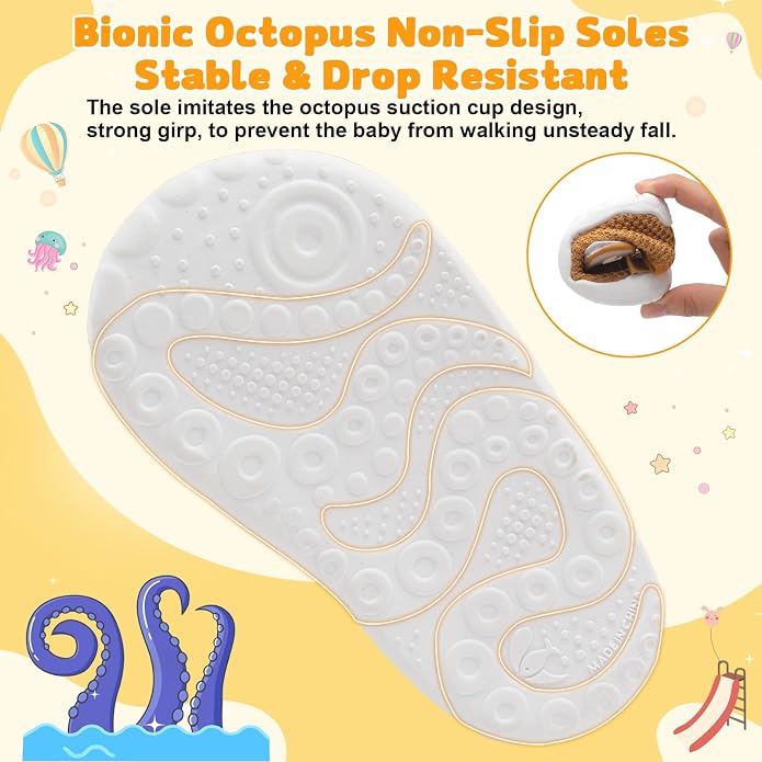 FEETCITY Baby First Walking Shoes Wide Baby Shoes Infant Sneakers Newborn Crib - Image 6