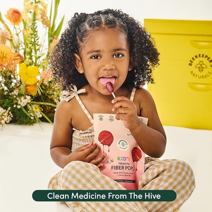 Kids Prebiotic Fiber Lollipops by Beekeeper's Naturals - Image 6