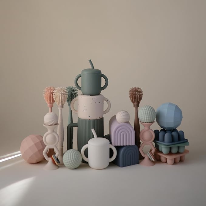 mushie Baby Bottle Brush | Soft Silicone - Image 8