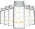 Natural Glass Baby Bottle 150ml 5oz Standard Neck Breast Milk Storage Bottles by Qmibaby