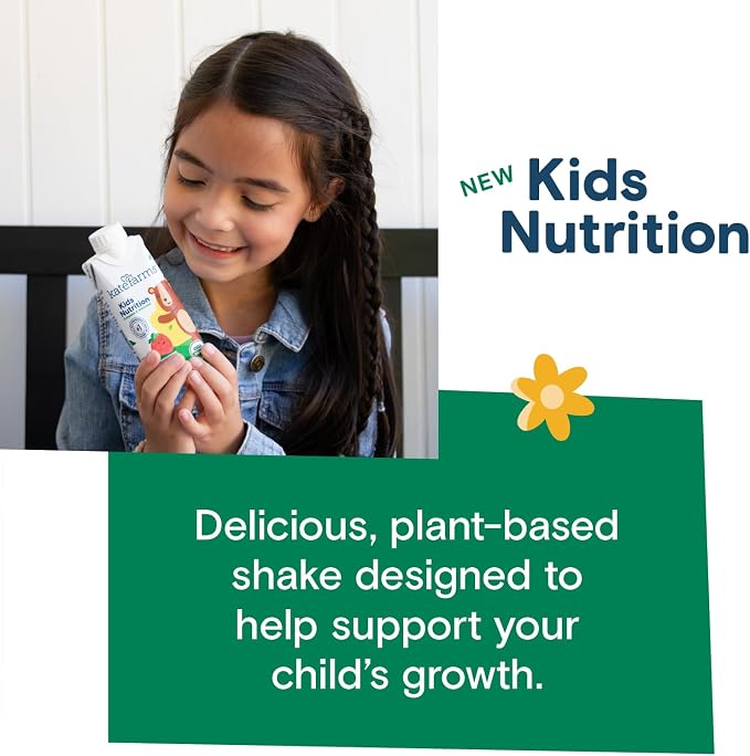 KATE FARMS Organic Kids Nutrition Vanilla Shake, 8g Protein, 27 Vitamins and - Image 4