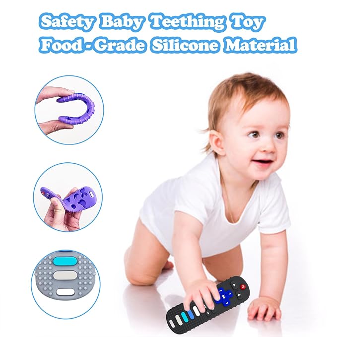 Baby Teething Toys, Food Grade Silicone Teether - Image 5