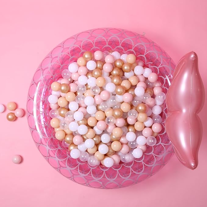 GOGOSO Ball Pits Balls for Toddlers Pack of 50 100 200 Plastics Shape Ball - Image 7