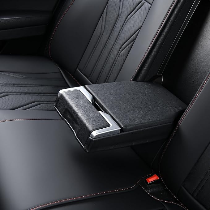 FLORICH Rear Seat Covers Leather Car Seat Covers Waterproof Back Seat Cover - Image 5