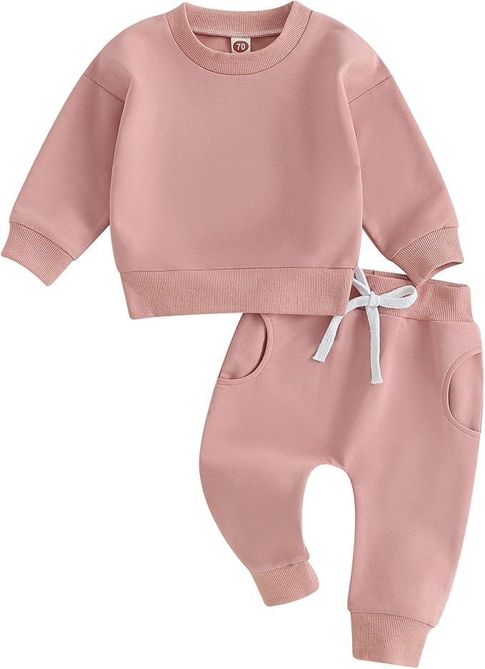 Tiaham Baby Boy Clothes Girl Outfits Fashion Sweatshirt Sweat Pant Kids Toddler by Tiacham