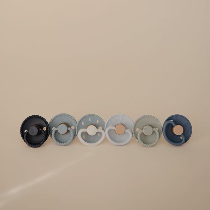FRIGG SilkySoft Silicone Baby Pacifier 6-Pack Endless Sea | Made in Denmark | - Image 3