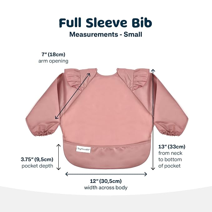 Tiny Twinkle Mess Proof Baby Bib, Waterproof Smock Baby Bib - Image 4