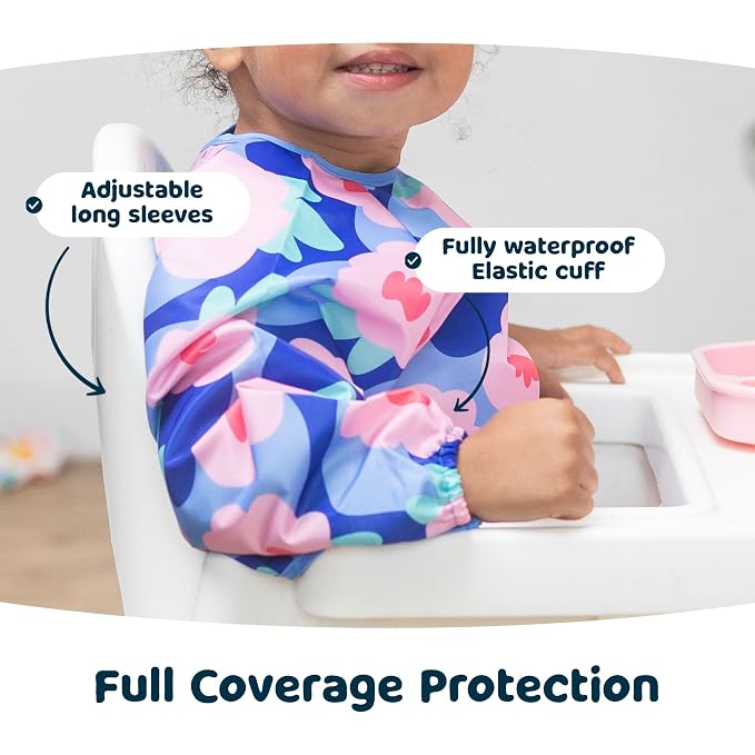 Tiny Twinkle Long Sleeve Bib for Babies & Toddlers – Waterproof Smock Bib for - Image 6