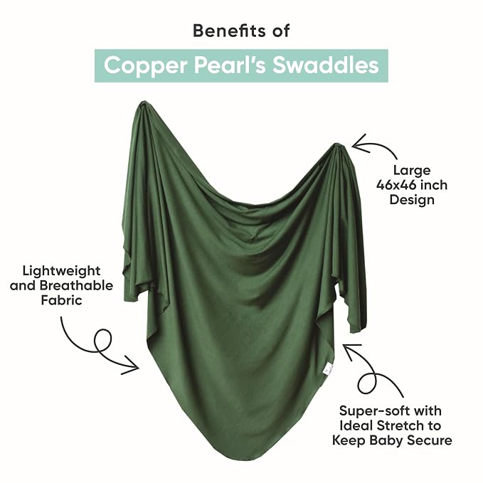 Copper Pearl Baby Swaddle Blanket - Image 2