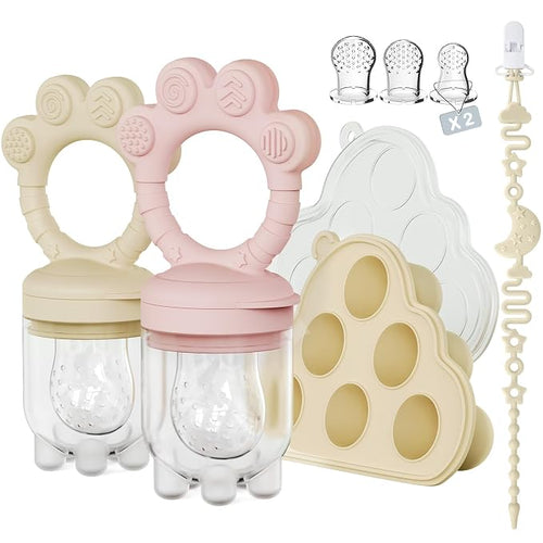 2 Pack Baby Fruit Food Feeder+Breastmilk Popsicle Molds, Baby Teethers by Unknown