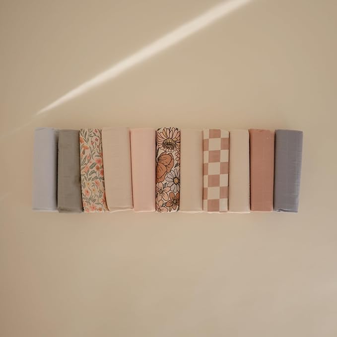 mushie Waterproof Changing Pad Liners | 100% Organic Cotton | Set of 3 - Image 5
