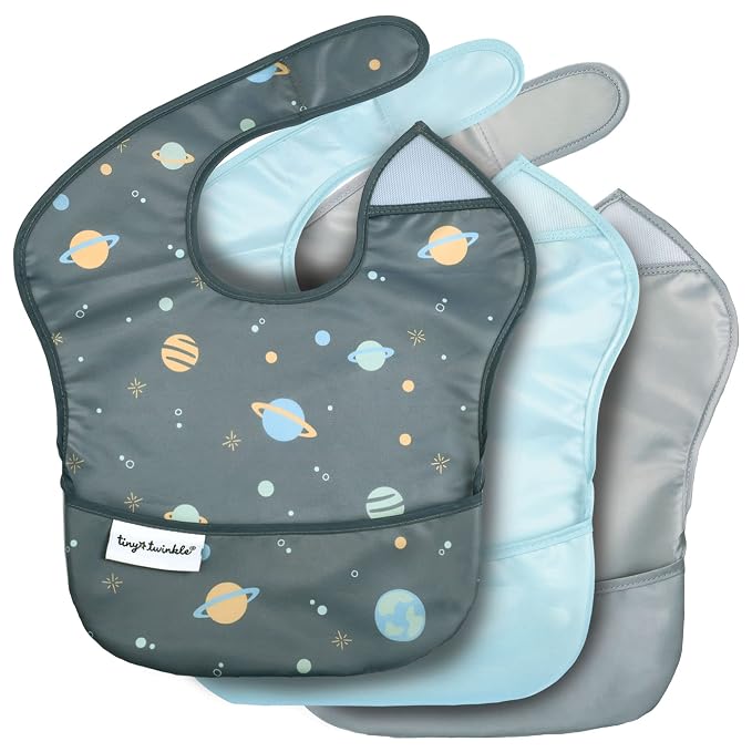 Tiny Twinkle Mess Proof Baby Bibs by TinyTwinkle