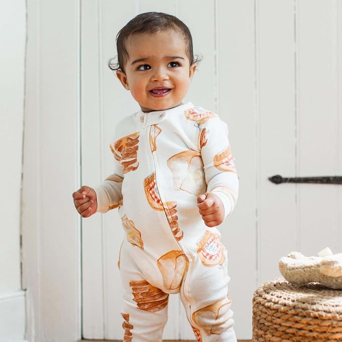 Burt’s Bees Baby Boys' One-Piece Sleep and Play 100% Organic Cotton PJs - Image 3