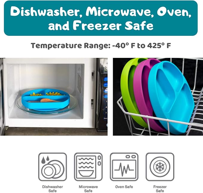 Silikong Suction Plate for Toddlers | BPA Free, 100% Food-Grade Silicone | - Image 3
