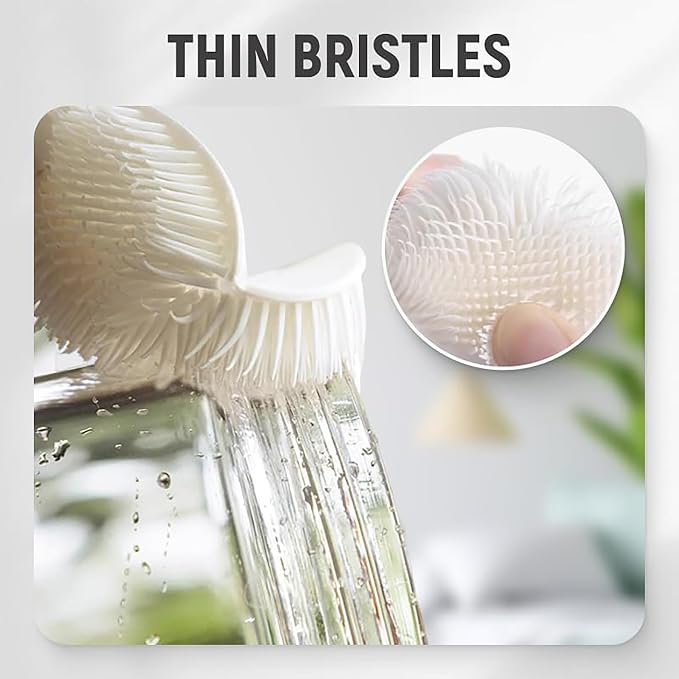 3Pcs 360° Flexible Silicone Bottle Brush - Image 4