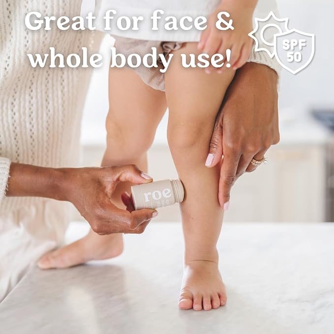 Roe Wellness- Baby Sunscreen Stick SPF 50 Roll-on Stick Clean Ingredients Zinc - Image 5