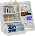 Kids Bookshelf with Toy Storage Organizer Movable Drawer, Toddler Bookcase 5 by HedoAjim