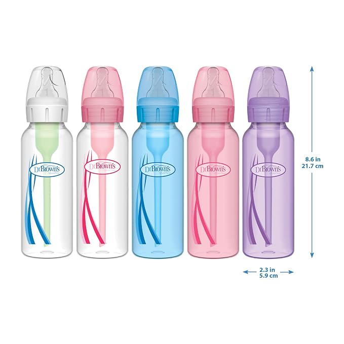 Dr. Brown’s Natural Flow Anti-Colic Options+Narrow 8oz/250mL Baby Bottle + - Image 15