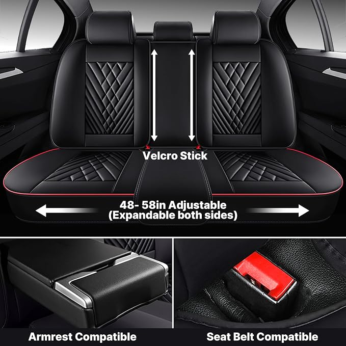 Universal Leather Seat Cover for Cars - Image 4