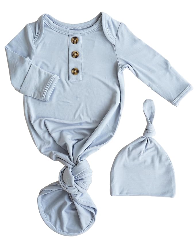Caden Lane Newborn Knotted Gown by CadenLane