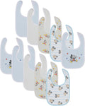 Disney 10-Pack Mickey Mouse Baby Bibs – Ten Soft, and Adjustable Cotton Bibs by Disney