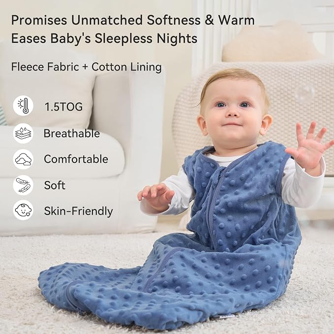 Fleece Baby Sleep Sack 12-18 Months - Image 2
