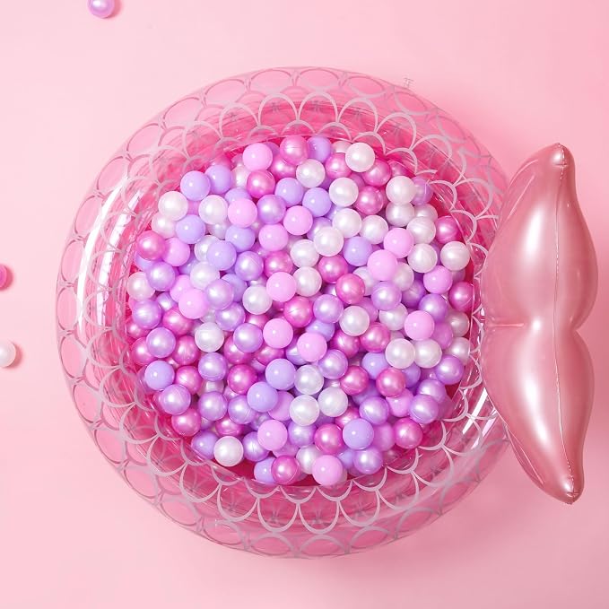 GOGOSO Ball Pits Balls for Toddlers Pack of 50 100 200 Plastics Shape Ball - Image 7