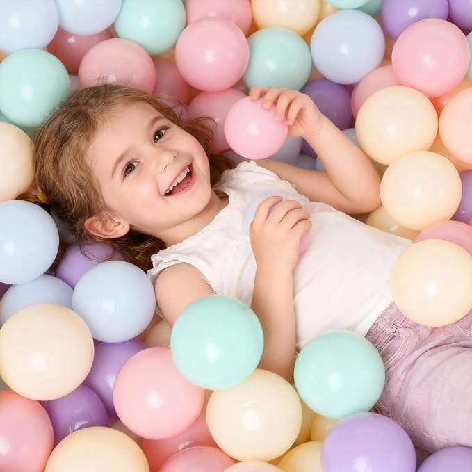 GOGOSO Ball Pits Balls for Toddlers Pack of 50 100 200 Plastics Shape Ball - Image 4