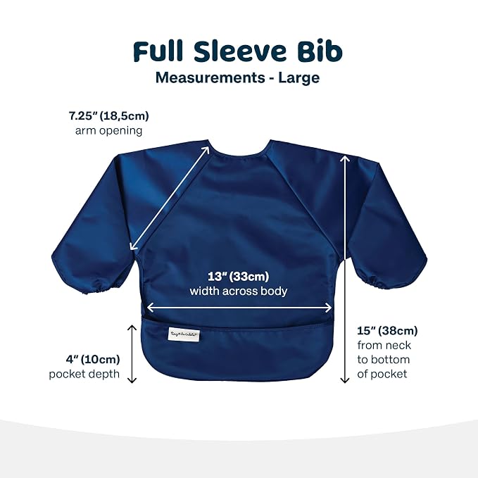 Tiny Twinkle Long Sleeve Bib for Babies & Toddlers – 2 Pack Waterproof Smock - Image 5
