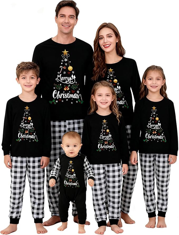 Awoscut Family Christmas Pajamas Matching Pajamas by Awoscut
