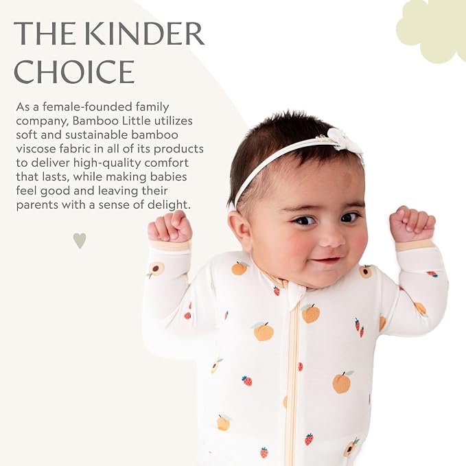 Bamboo Little Soft Baby Footie Pajamas, Baby Clothes, Newborn Sleepers - Image 6