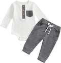 fhutpw Baby Boy Clothes 3 6 12 18 Months Ribbed Knitted Long Sleeve Romper and by fhutpw