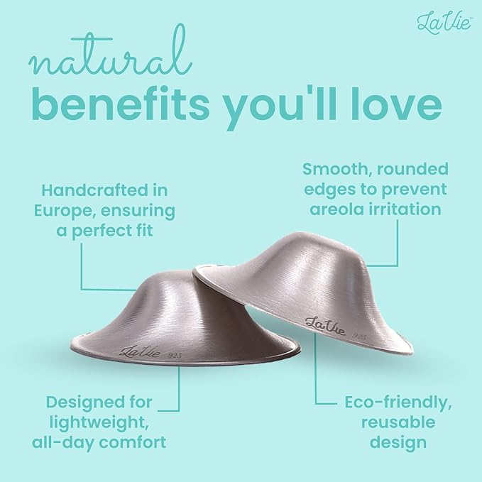 LaVie™ Silver Nursing Cups for Breastfeeding, Soothing Protection for Nursing - Image 5