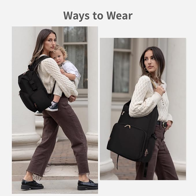 CEI-CEI Neoprene Diaper Bag Backpack Large Newborn Baby Maternity Bags - Image 3