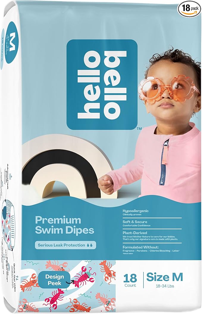 Hello Bello Premium Swim Diapers I Affordable and Eco-Friendly Disposable Swim by HelloBello