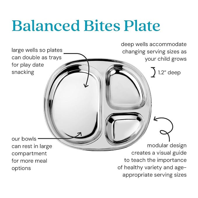 Ahimsa Stainless Steel Plates for Kids - Image 2