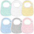 Accmor Muslin Baby Drool Bibs 6 Pack Baby Bandana Drool Bibs Soft Cotton Baby by Accmor