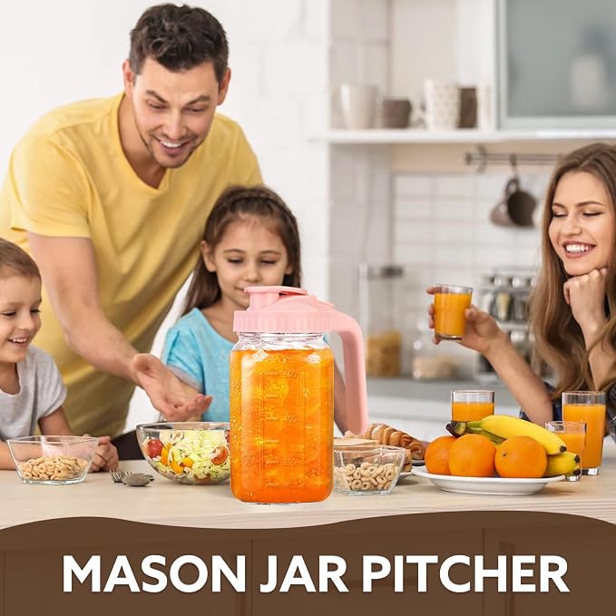 Breast Milk Pitcher, 32 OZ Mason Jar Pitcher - Image 6