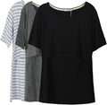 Smallshow Women's Maternity Nursing Tops Short Sleeve Breastfeeding Clothes by Smallshow