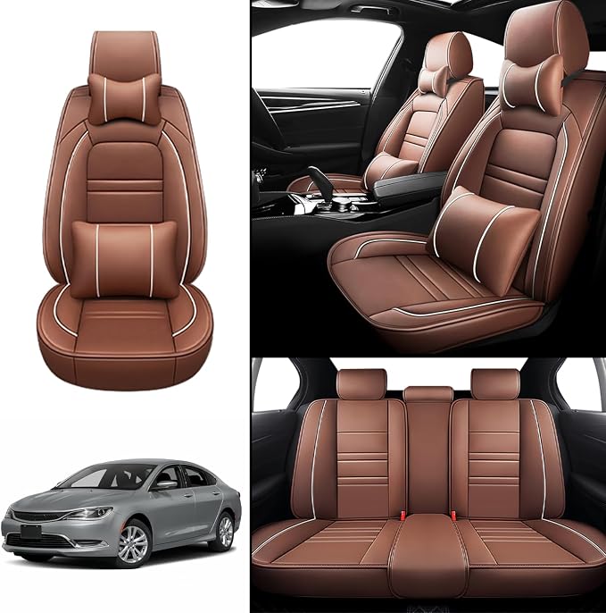 Car Seat Covers for Chrysler Car 200 2011-2017 | 5-Seats Seat Covers, - Image 2