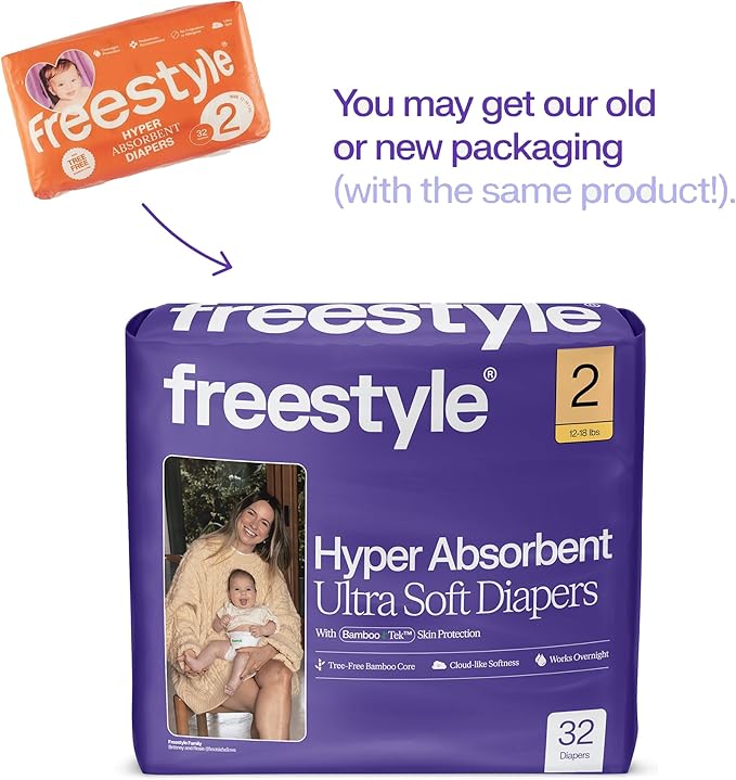 Freestyle BambooTek Diapers – Hyper Absorbent & Non-Toxic – Disposable Diapers - Image 2