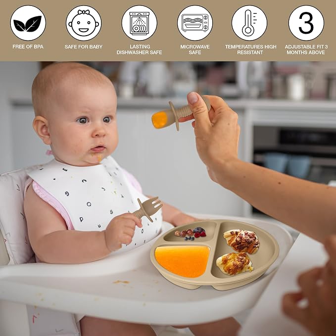 Baby Feeding Set 10-Piece | Baby Led Weaning Utensils Set Includes Suction Bowl - Image 8