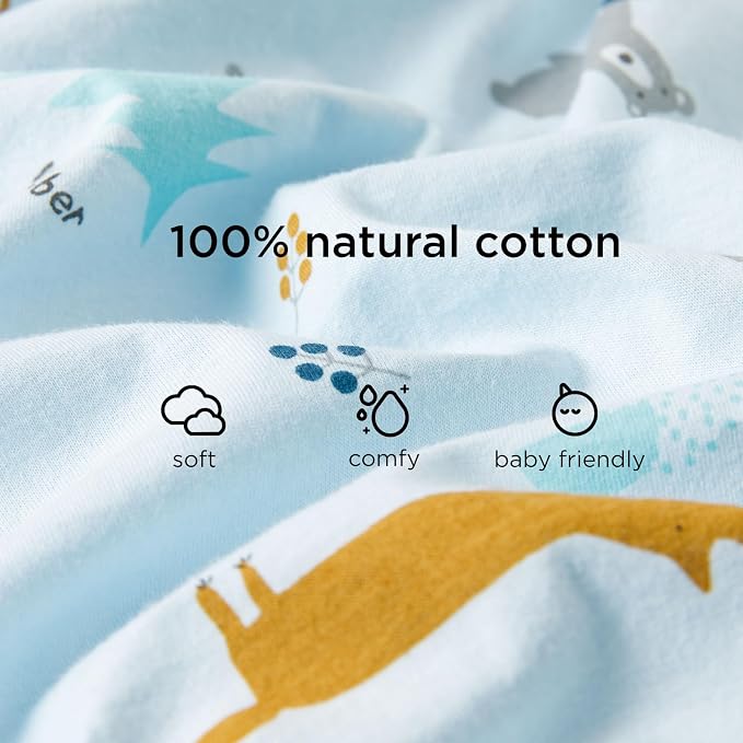 Duomiaomiao 2 Pack 0.5 TOG Toddler Sleep Sack 12-24 Months 100% Cotton - Image 6