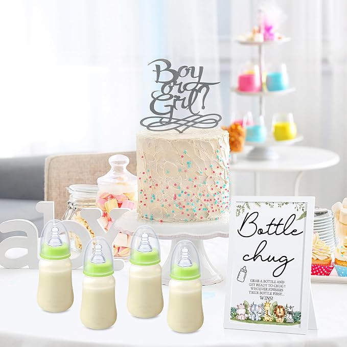 Roowest Bottle Chug Baby Shower Game Favors Including Safari Animals Theme - Image 5