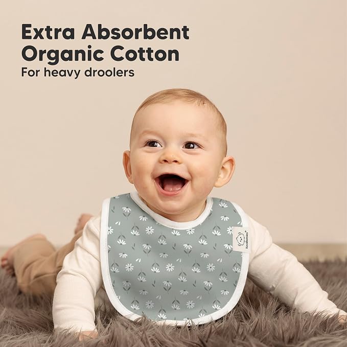 8-Pack Organic Baby Bibs for Boys, Girls - Image 5