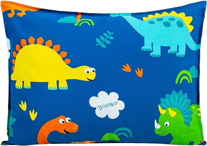 Toddler Pillow with 100% Organic Cotton Pillowcase 14x19, Cottonblue Kids by Cottonblue