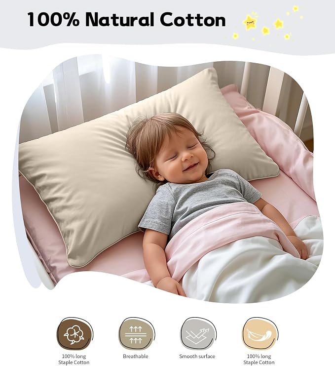 Deep Dream Toddler Pillowcases for 13x18 Pillow 2 Pack, 100% Cotton Travel - Image 3