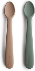 mushie Silicone Baby Feeding Spoons | 2 Pack by mushie