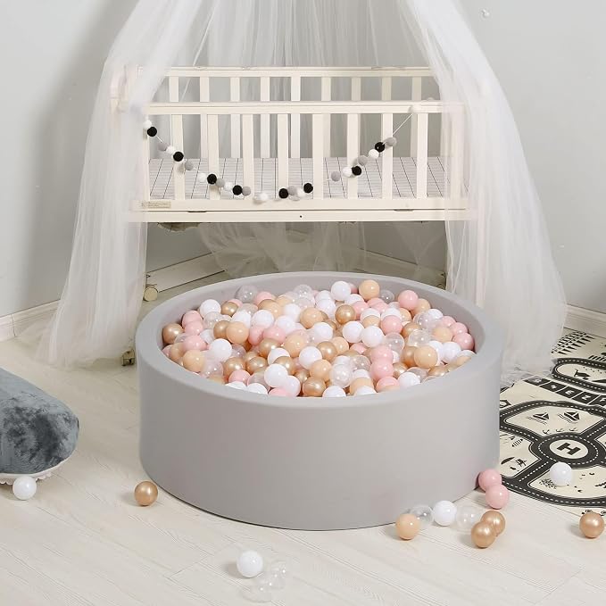 GOGOSO Ball Pits Balls for Toddlers Pack of 50 100 200 Plastics Shape Ball - Image 8