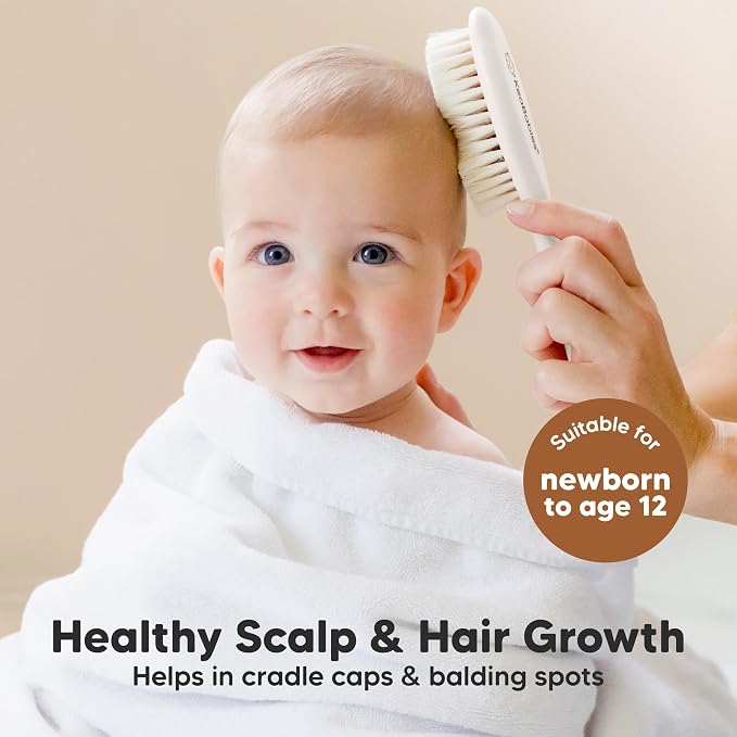 Wooden Baby Hair Brush - Image 3